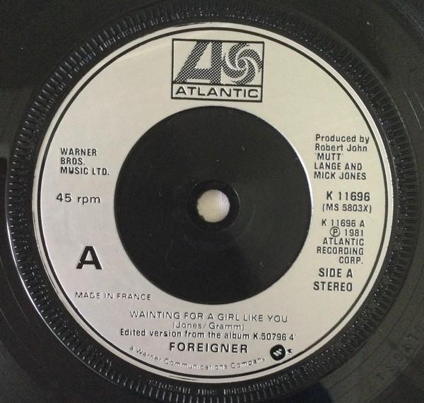 Foreigner - Waiting For A Girl Like You / Feels Like The First Time / Cold As Ice