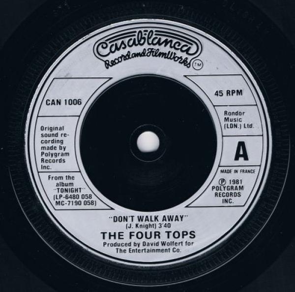 Four Tops - Don't Walk Away