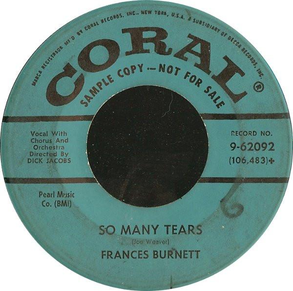Frances Burnett - So Many Tears