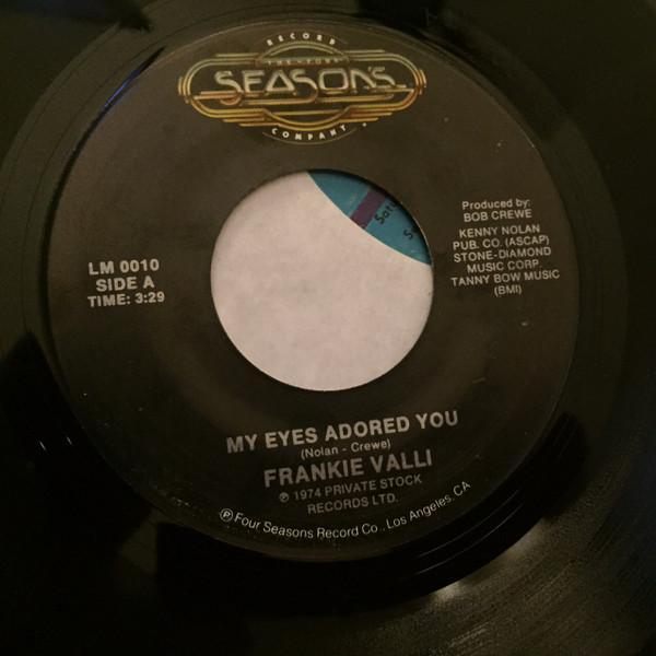 Frankie Valli - My Eyes Adored You /  Swearin' To God