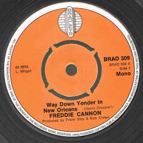 Freddy Cannon - Way Down Yonder In New Orleans / Tallahassee Lassie