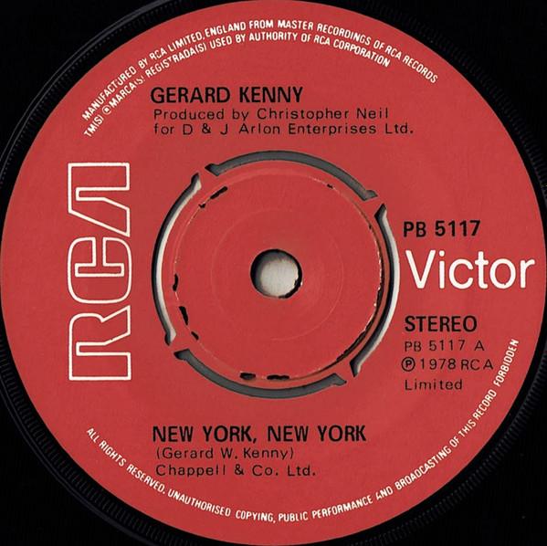 Gerard Kenny - New York, New York