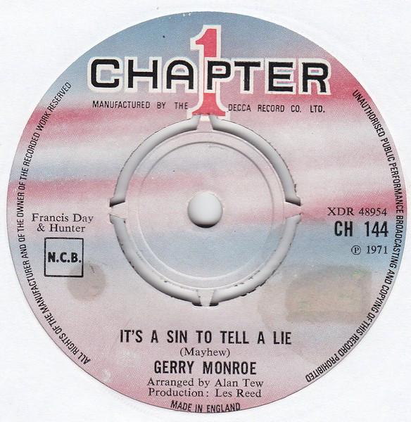 Gerry Monroe - It's A Sin To Tell A Lie