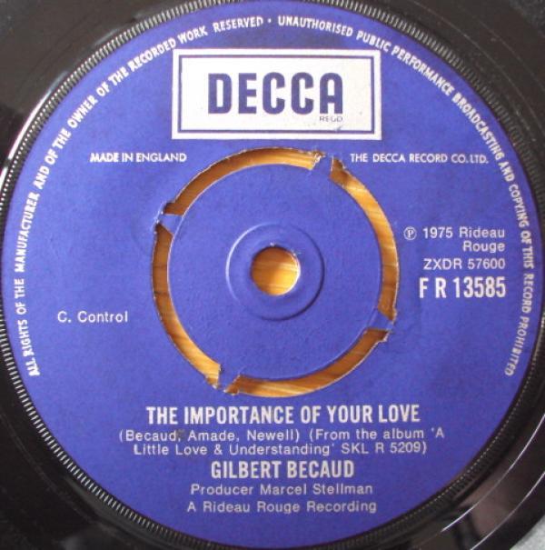 Gilbert Bécaud - The Importance Of Your Love / The Mexican Singing Bird