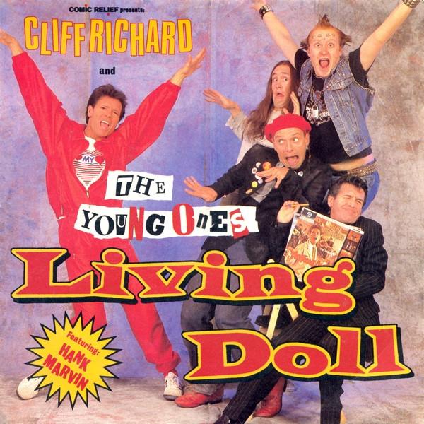 Hank Marvin, Cliff Richard, The Young Ones, Comic Relief - Living Doll