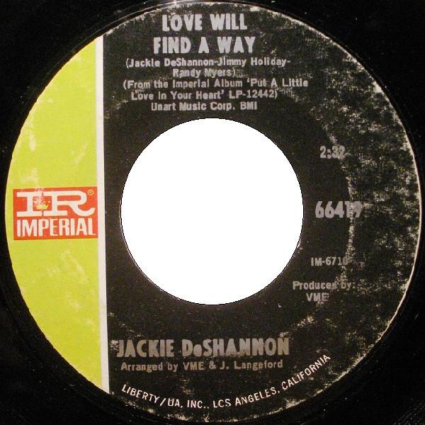 Jackie DeShannon - Love Will Find A Way / I Let Go Completely