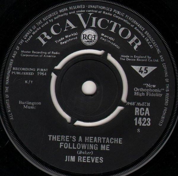 Jim Reeves - There's A Heartache Following Me