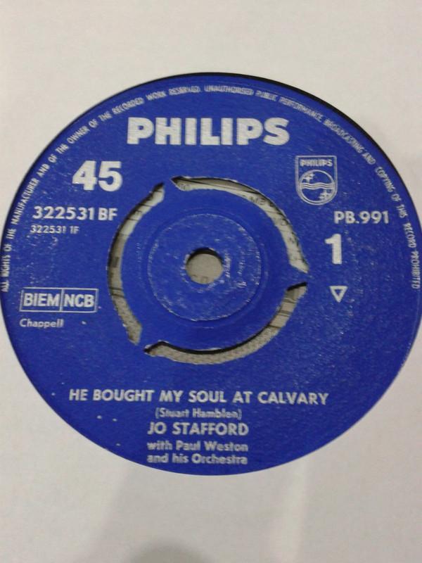 Jo Stafford, Paul Weston And His Orchestra - He Bought My Soul At Calvary