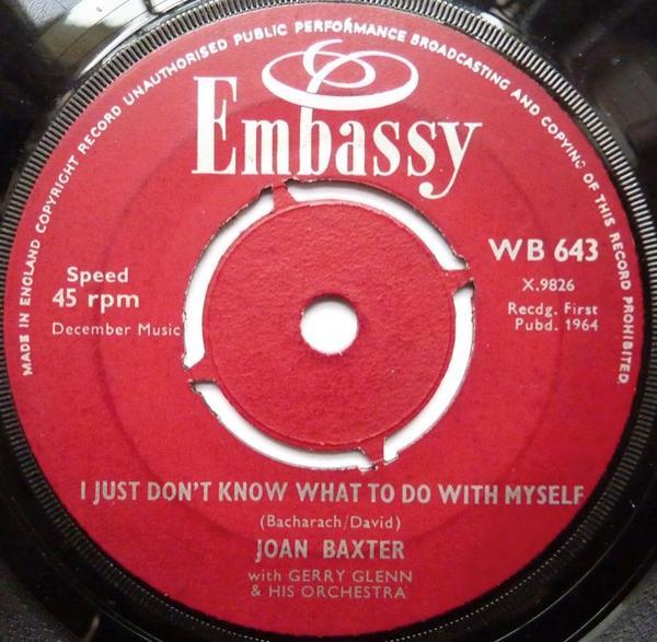 Joan Baxter - I Just Don't Know What To Do With Myself