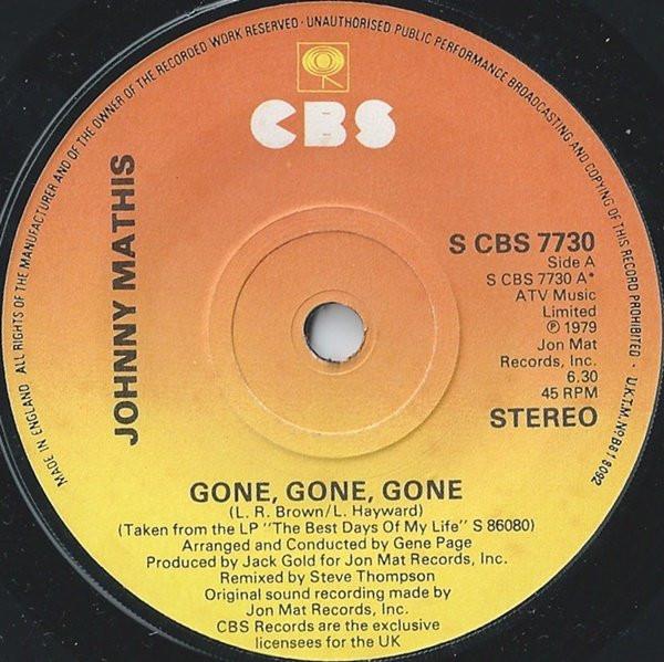 Johnny Mathis - Gone, Gone, Gone