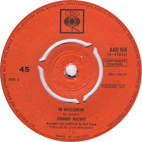 Johnny Mathis - In Wisconsin / Sooner Or Later