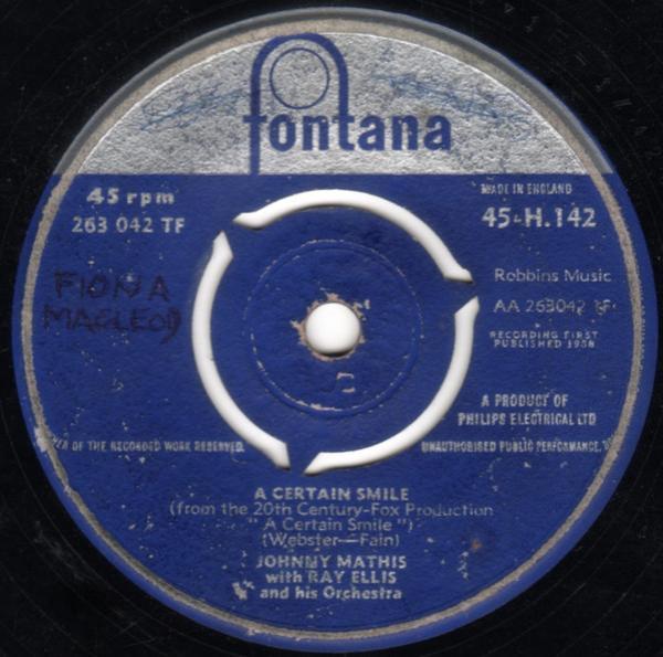 Johnny Mathis, Ray Ellis And His Orchestra - A Certain Smile