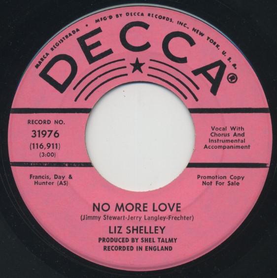 Liz Shelley - No More Love / I Can't Find You