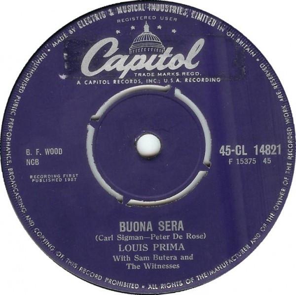 Louis Prima - Buona Sera / Beep! Beep!