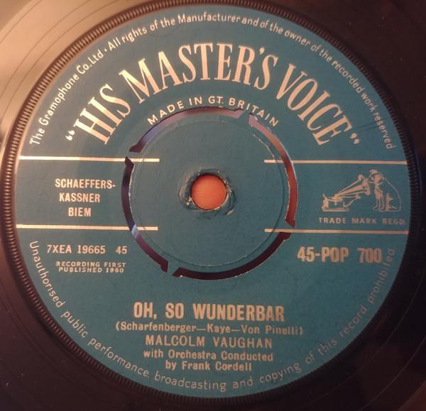 Malcolm Vaughan - Oh, So Wunderbar / For Everyone In Love