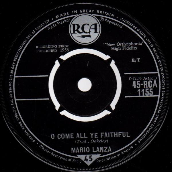 Mario Lanza - O Come All Ye Faithful / Silent Night, Holy Night
