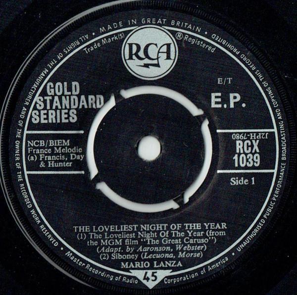 Mario Lanza - The Loveliest Night Of The Year