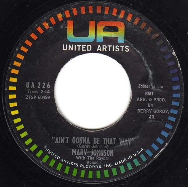 Marv Johnson, The Rayber Voices - Ain't Gonna Be That Way / All The Love I've Got