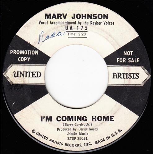 Marv Johnson - I'm Coming Home / River Of Tears