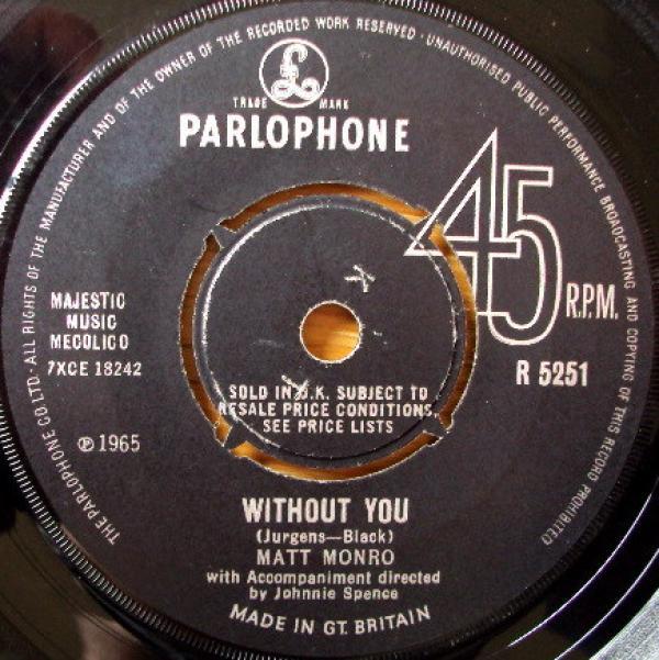 Matt Monro - Without You