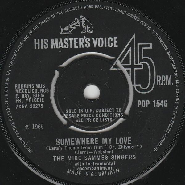 Mike Sammes Singers - Somewhere My Love