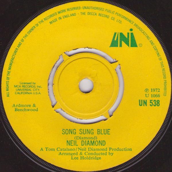 Neil Diamond - Song Sung Blue