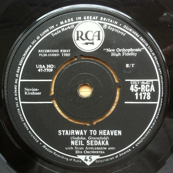 Neil Sedaka, Stan Applebaum And His Orchestra - Stairway To Heaven / Forty Winks Away