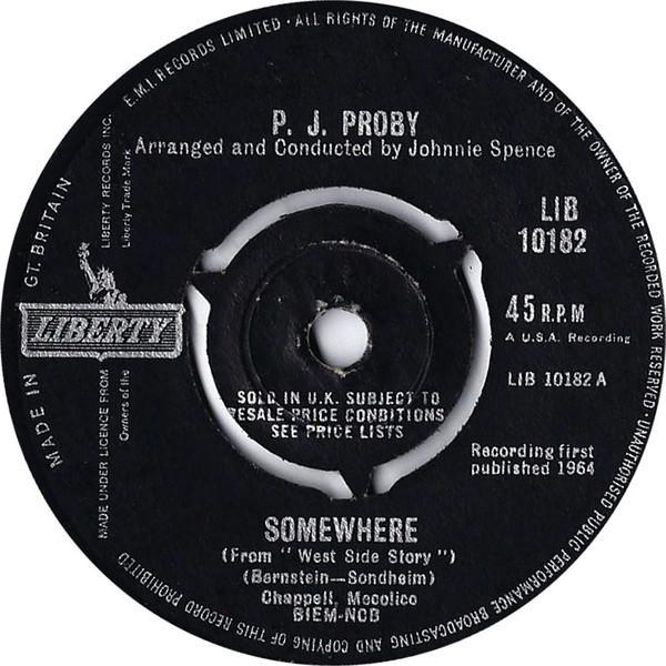 P.J. Proby - Somewhere