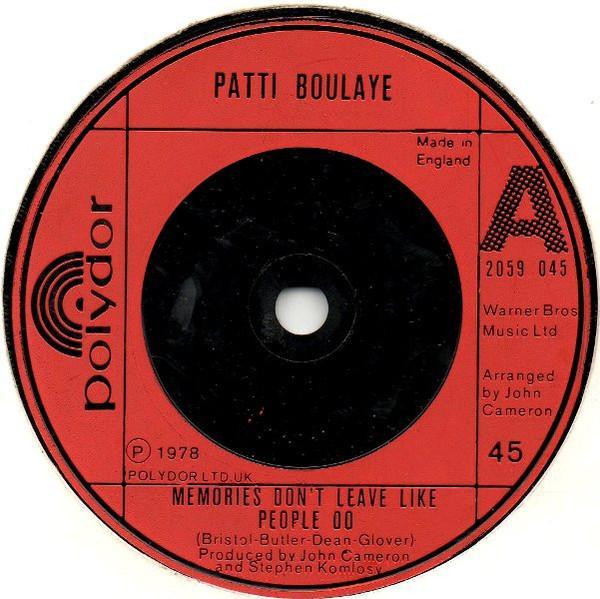 Patti Boulaye - Memories Don't Leave Like People Do