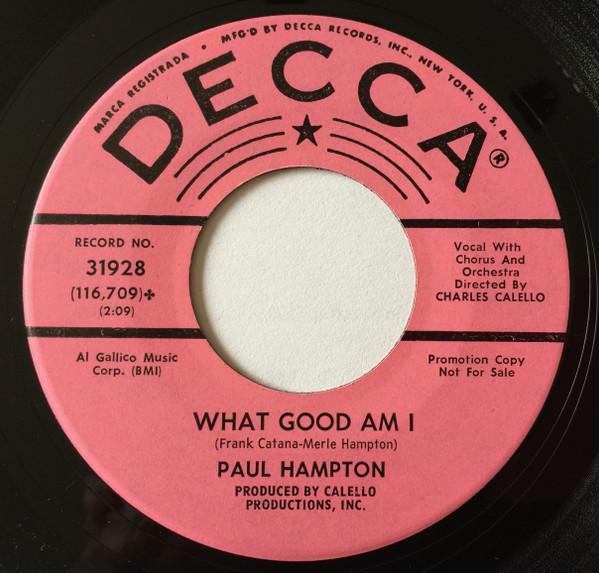 Paul Hampton - What Good Am I