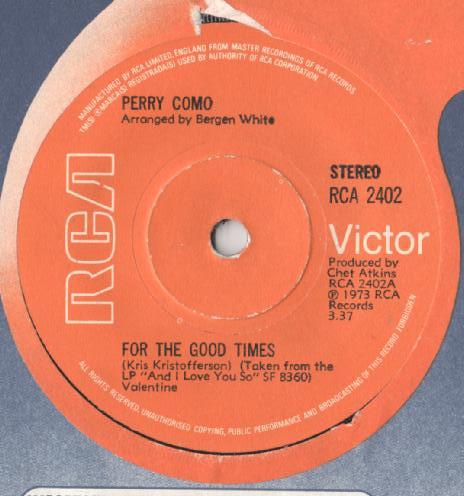 Perry Como - For The Good Times / Sing