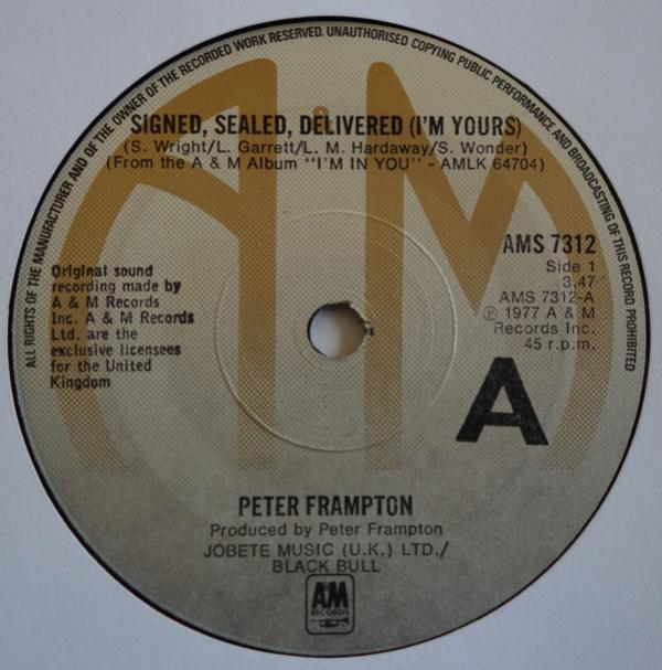 Peter Frampton - Signed, Sealed, Delivered (I'm Yours)