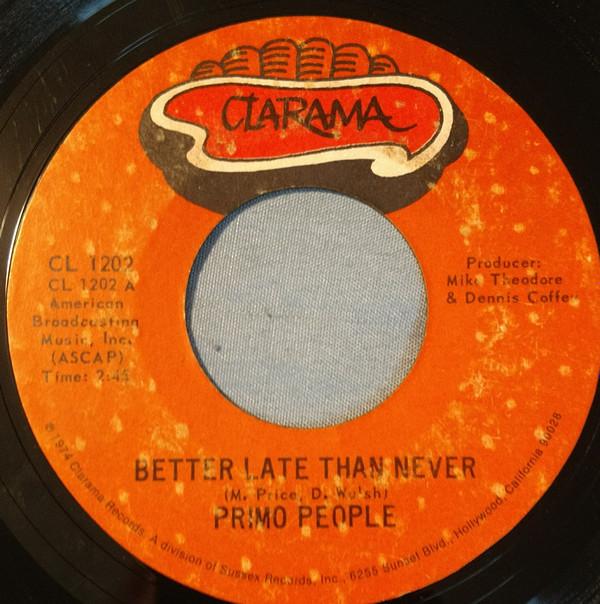 Primo People - Better Late Than Never / Thank You For The Love