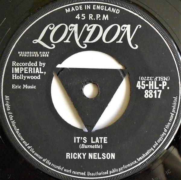 Ricky Nelson (2) - It's Late