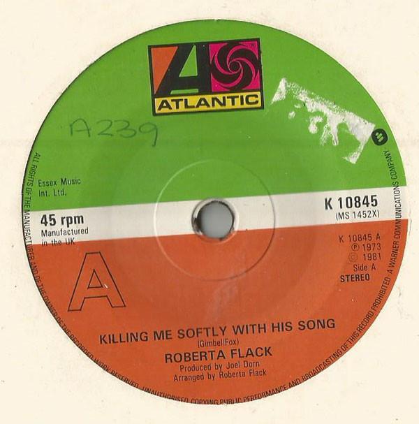 Roberta Flack - Killing Me Softly With His Song / The First Time Ever I Saw Your Face