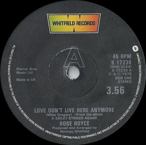 Rose Royce - Love Don't Live Here Anymore