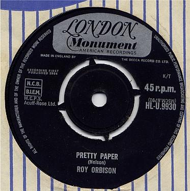 Roy Orbison - Pretty Paper /  Summersong