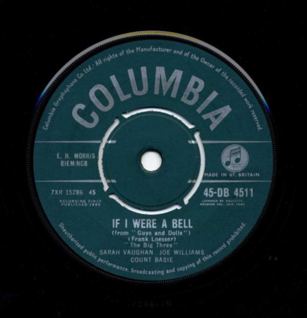 Sarah Vaughan, Joe Williams, Count Basie - If I Were A Bell