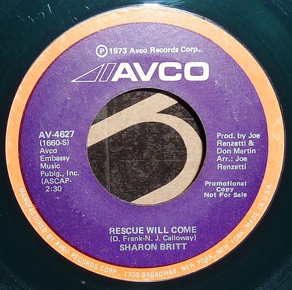 Sharon Britt - Rescue Will Come / Guess Who I Belong To