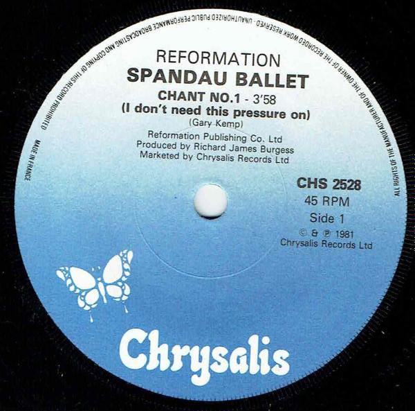 Spandau Ballet - Chant No. 1 (I Don't Need This Pressure On)