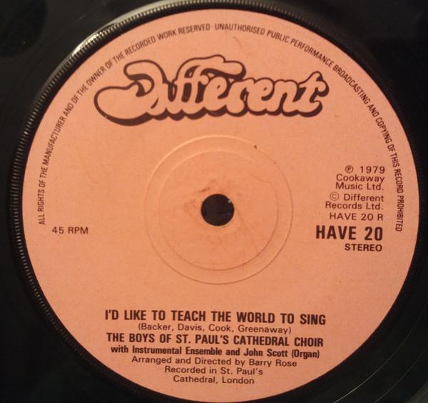 St. Paul's Cathedral Choir - I'd Like To Teach The World To Sing
