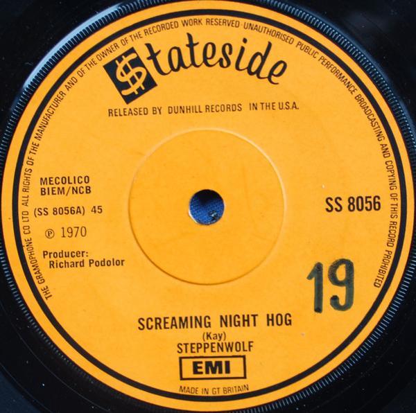 Steppenwolf - Screaming Night Hog / Spiritual Fantasy