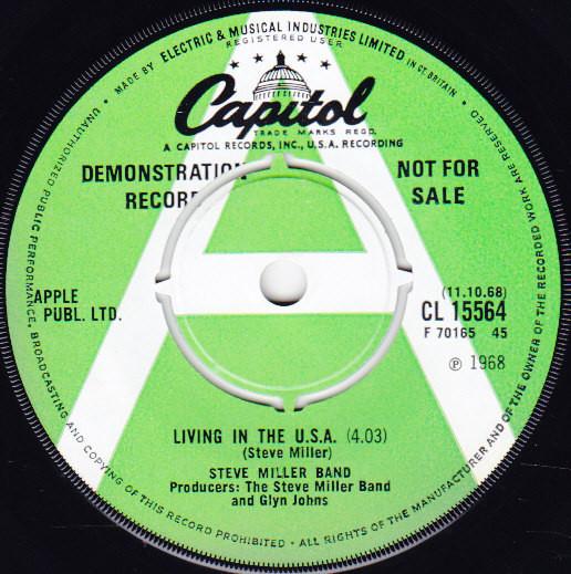 Steve Miller Band - Living In The U.S.A. / Quicksilver Girl