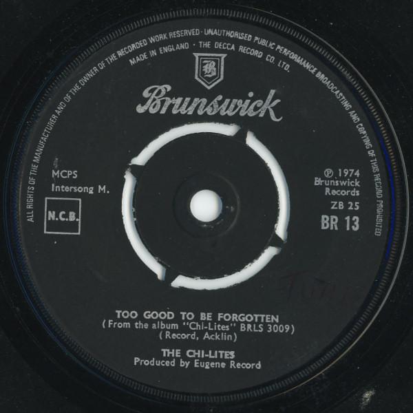 The Chi-Lites - Too Good To Be Forgotten