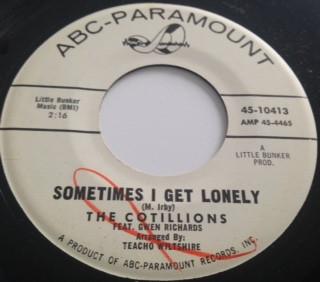 The Cotillions  - Sometimes I Get Lonely