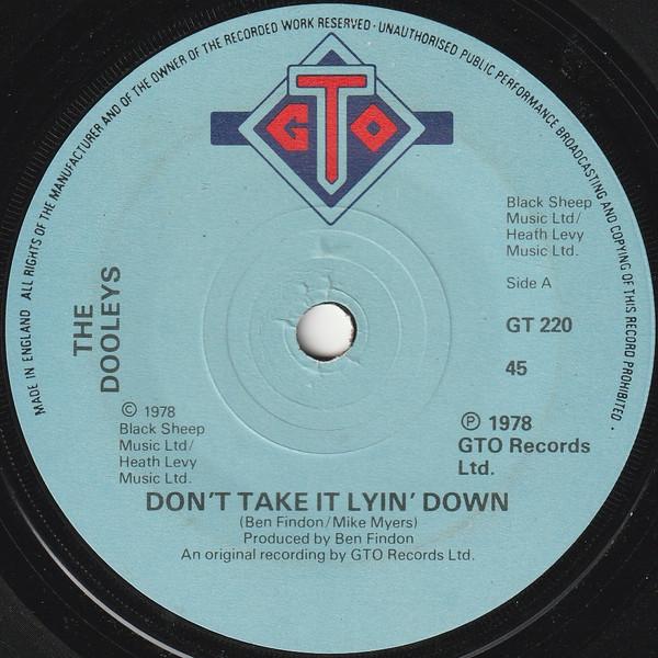 The Dooleys - Don't Take It Lyin' Down