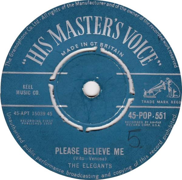 The Elegants - Please Believe Me