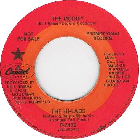 The Hi-Lads, Ralph Michaels (2) - The Modify / Live A Little