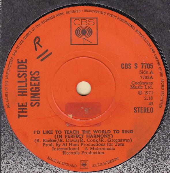 The Hillside Singers - I'd Like To Teach The World To Sing (In Perfect Harmony)