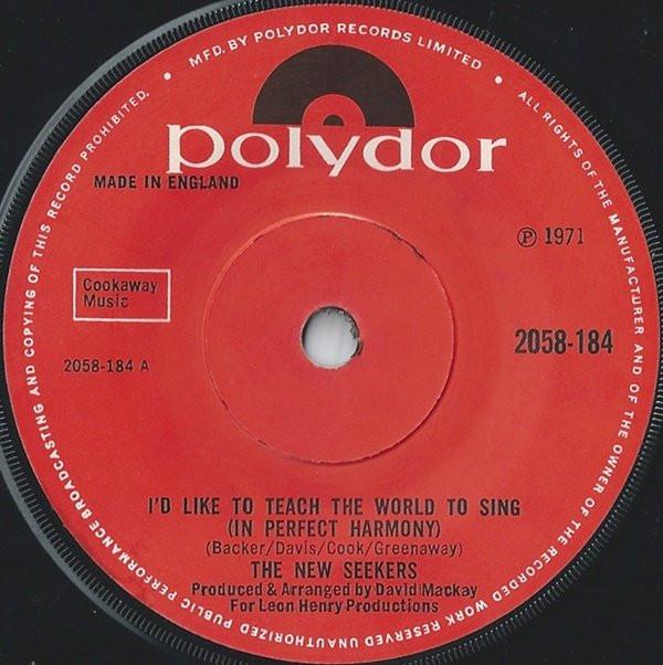 The New Seekers - I'd Like To Teach The World To Sing (In Perfect Harmony)